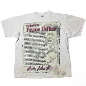 Vintage 90s Martin Luther King Jr. MLK Original Peace Father Speech 3XL T-shirt